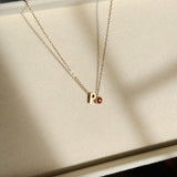 Evra Initial Steel Necklace