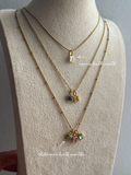 Square Birthstone Necklace