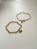 Square Birthstone Bracelet