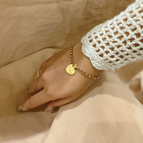 Custom Heart Dangle Bracelet (LOVE NOTE COLLECTION)