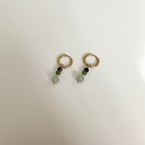Dear Dreamer Hoop Earrings in Jade
