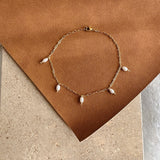 Zillah Dangle Pearl Anklet