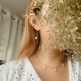 Tali Threader Pearl Earrings